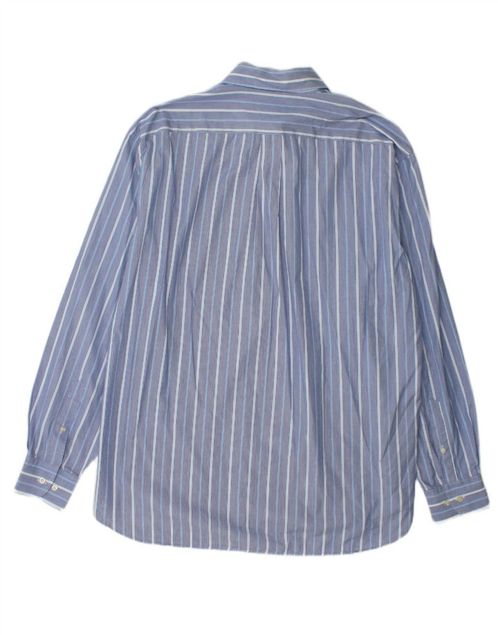 BROOKSFIELD Mens Shirt Size 43 Large Blue Striped Cotton
