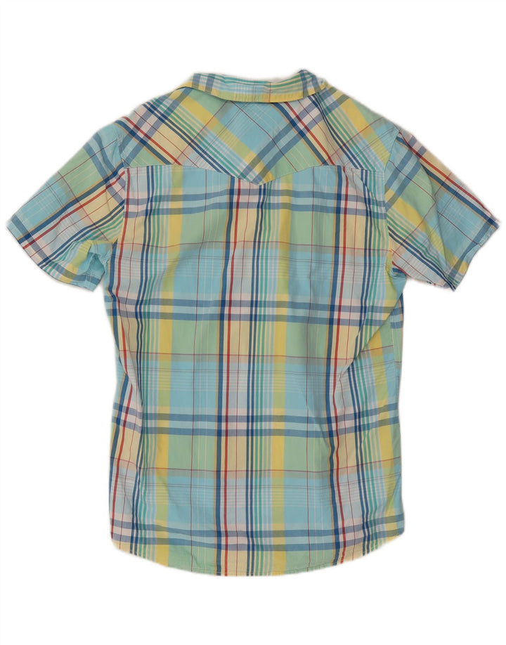 Levi's muška moderna košulja kratkih rukava Srednje plavi karirani pamuk