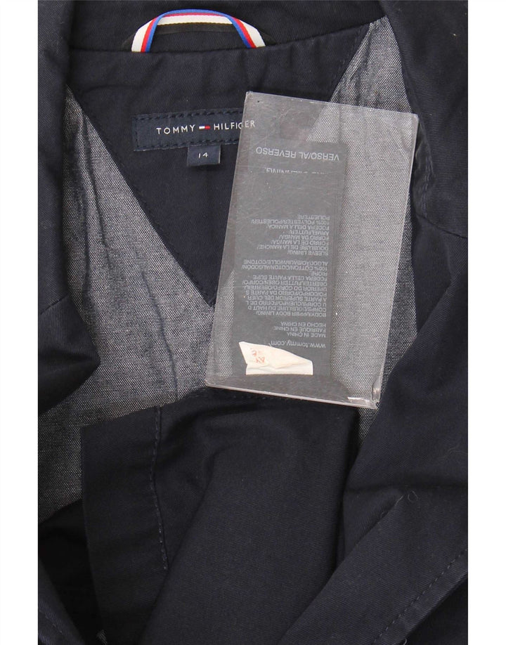 Tommy Hilfiger Jakna s 2 gumba za dječake 13-14 godina tamnoplavi pamuk