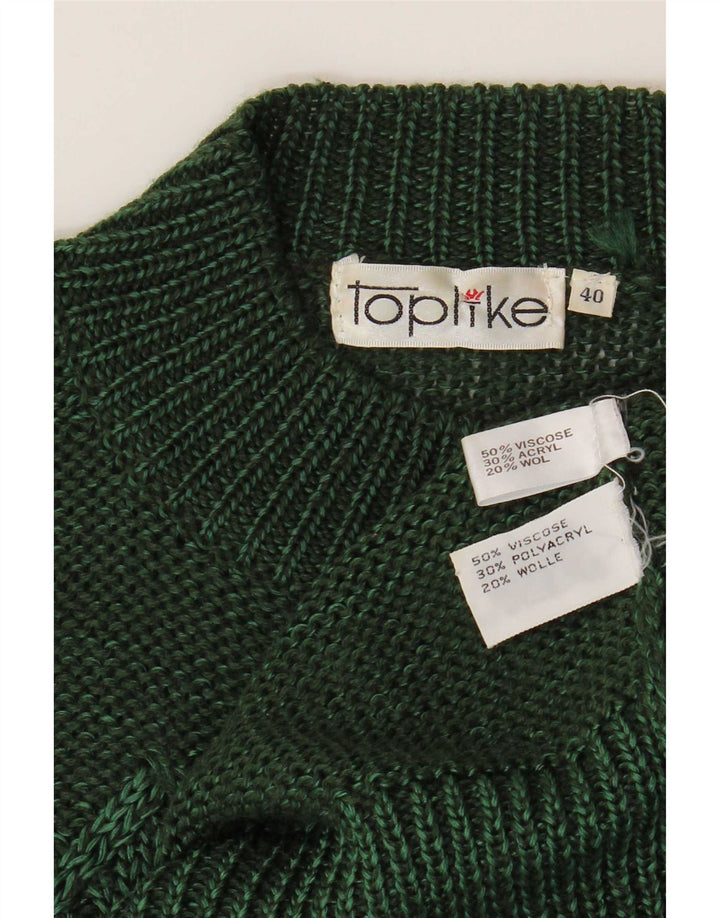 Toplike muški džemper s kornjačastim ovratnikom, veličina 40, srednje zeleni Argyle/Diamond