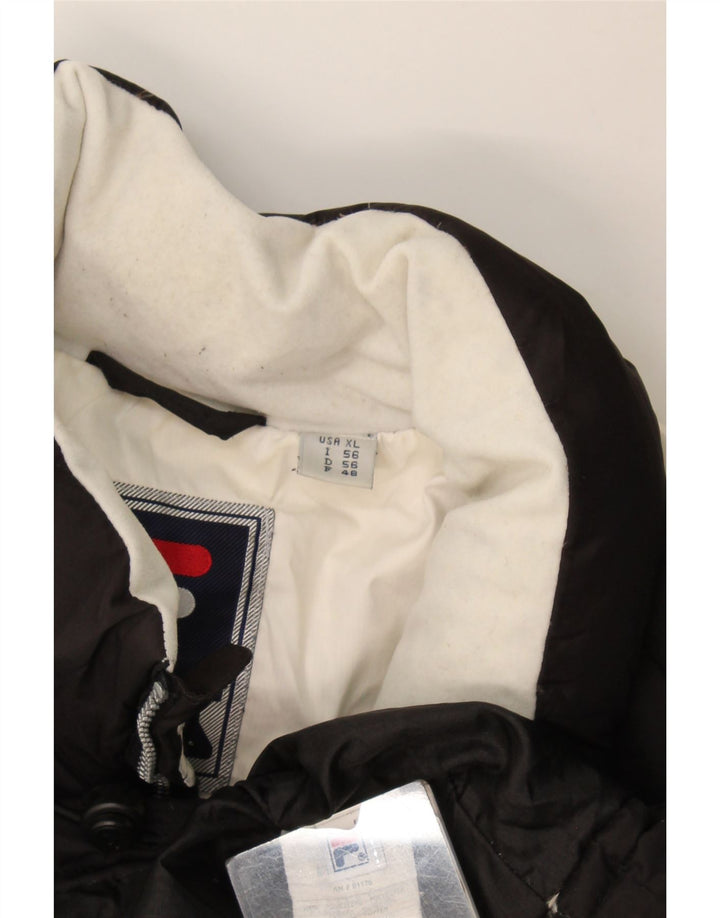Fila muška podstavljena jakna IT 56 XL crni poliester u boji