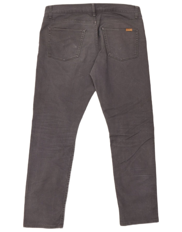 Carhartt muške uske ravne traperice W36 L32 sivi pamuk