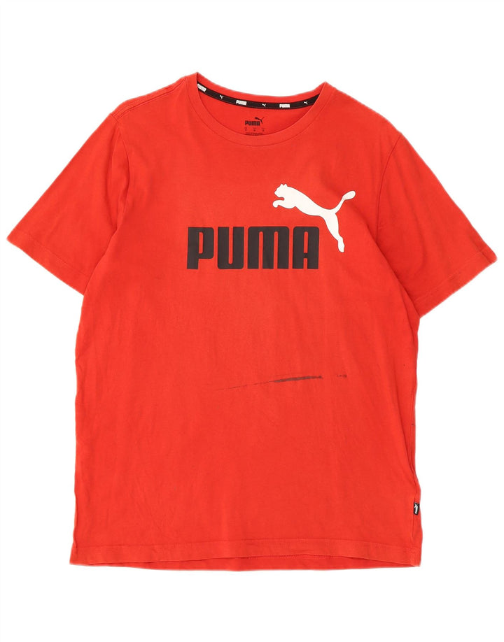 PUMA Muška majica kratkih rukava srednje srednje crvene boje