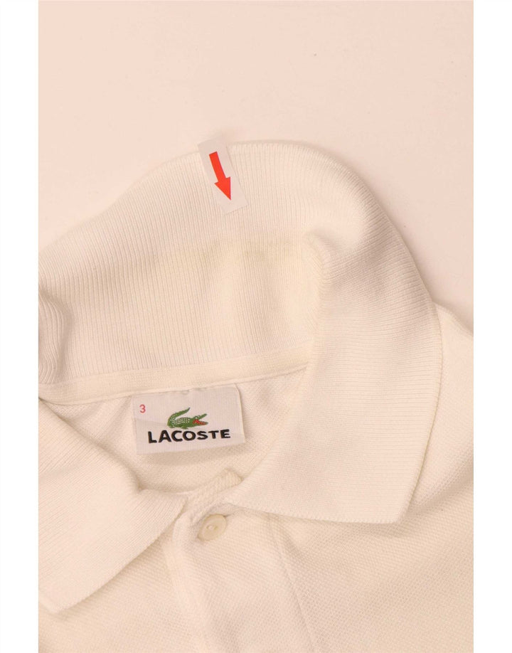 Lacoste muška polo majica veličine 3 Mala bijela pamučna