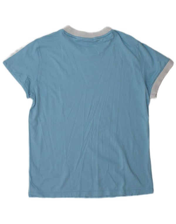 Adidas ženska majica kratkih rukava UK 10 Small Blue Cotton Sports