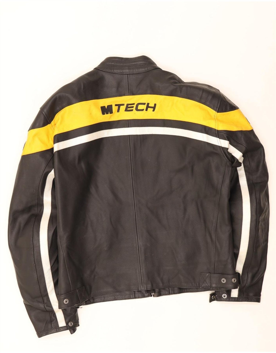 M Tech muška motociklistička kožna trkaća jakna IT 54 XL crne boje