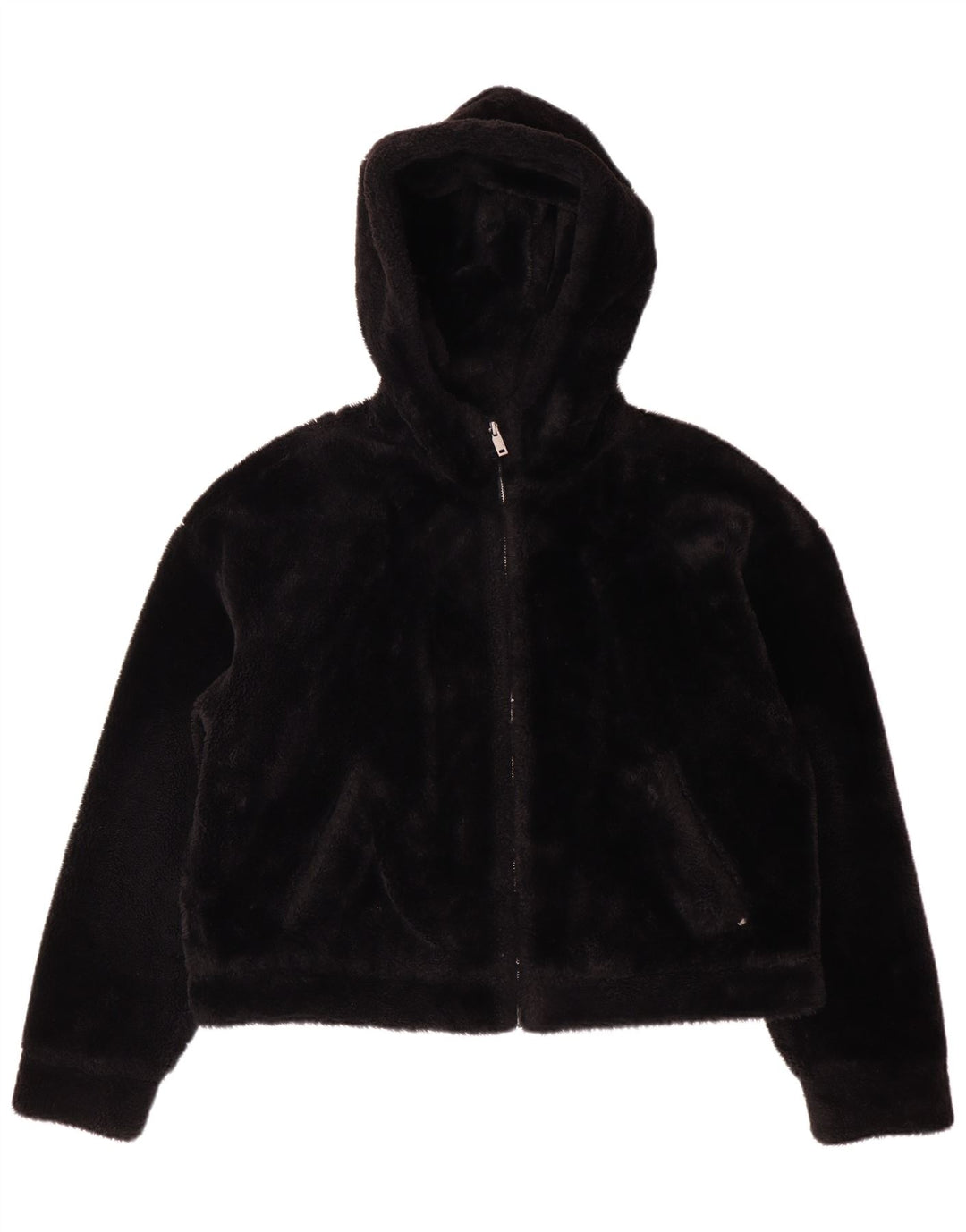 UGG ženska flis jakna s kapuljačom UK 14 srednji crni poliester