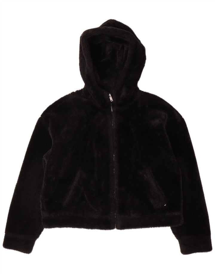 UGG ženska flis jakna s kapuljačom UK 14 srednji crni poliester