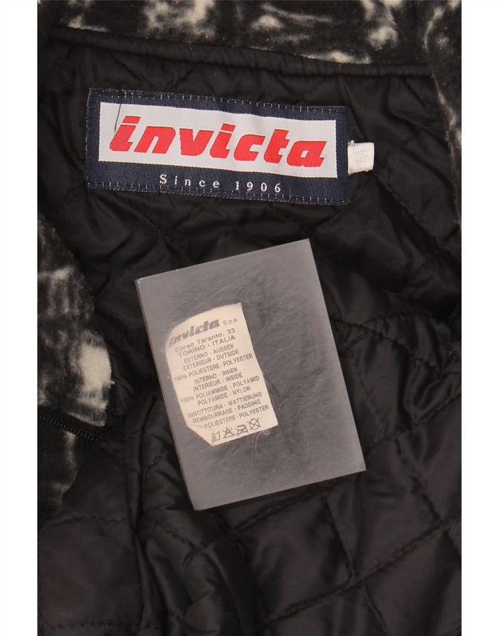 Invicta muška jakna od flisa UK 38 srednji crni geometrijski poliester
