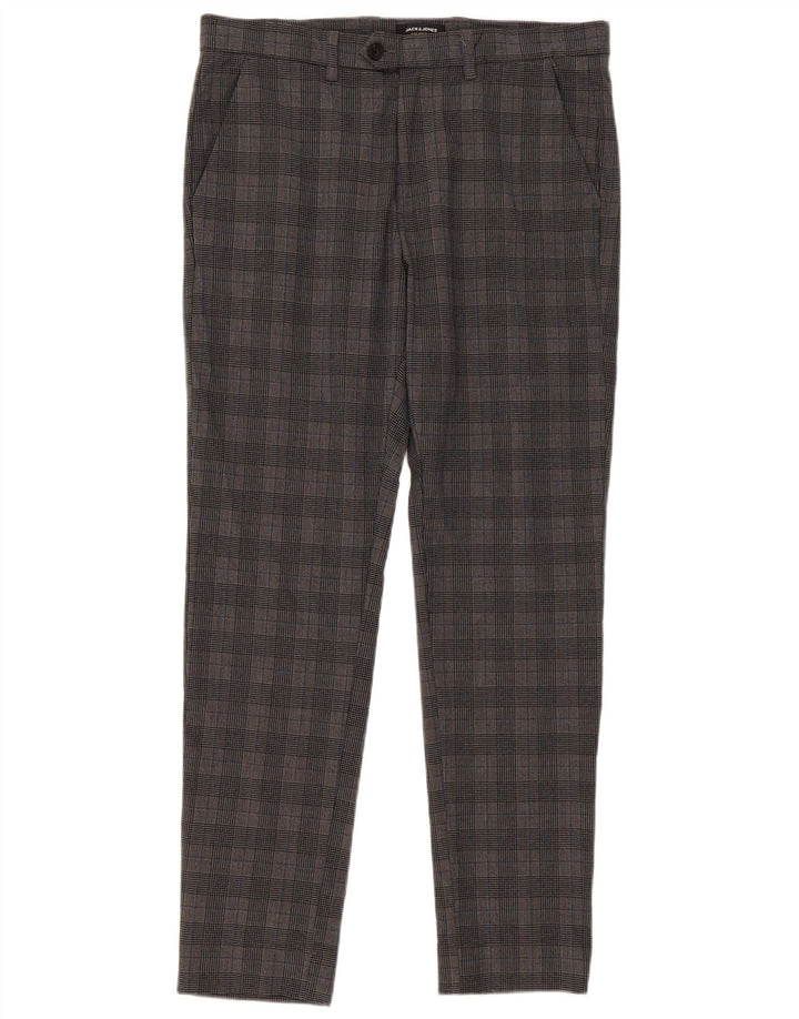 Jack & Jones muške hlače uskog odijela W33 L32 sive karirane