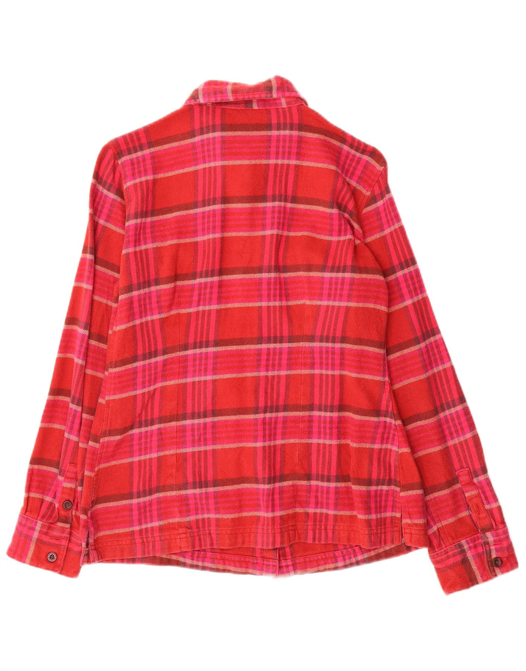 Patagonia ženska flanelska košulja US 6 srednje crvene karirane pamuk