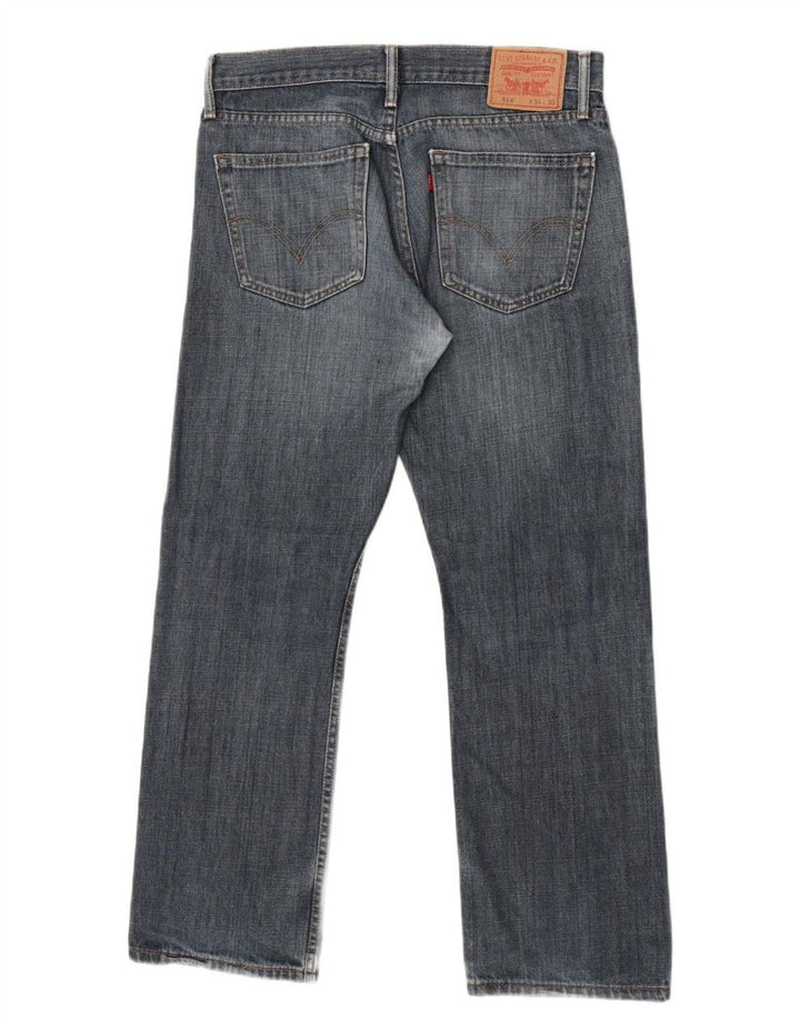 Levi's muške 514 uske ravne traperice W34 L40 plavi pamuk
