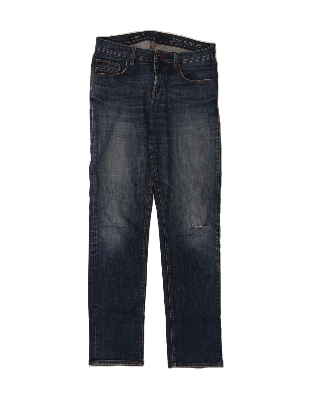 TOMMY HILFIGER Mens Denton Straight Jeans W32 L34 Blue Vintage Tommy Hilfiger and Second-Hand Tommy Hilfiger from Messina Hembry 