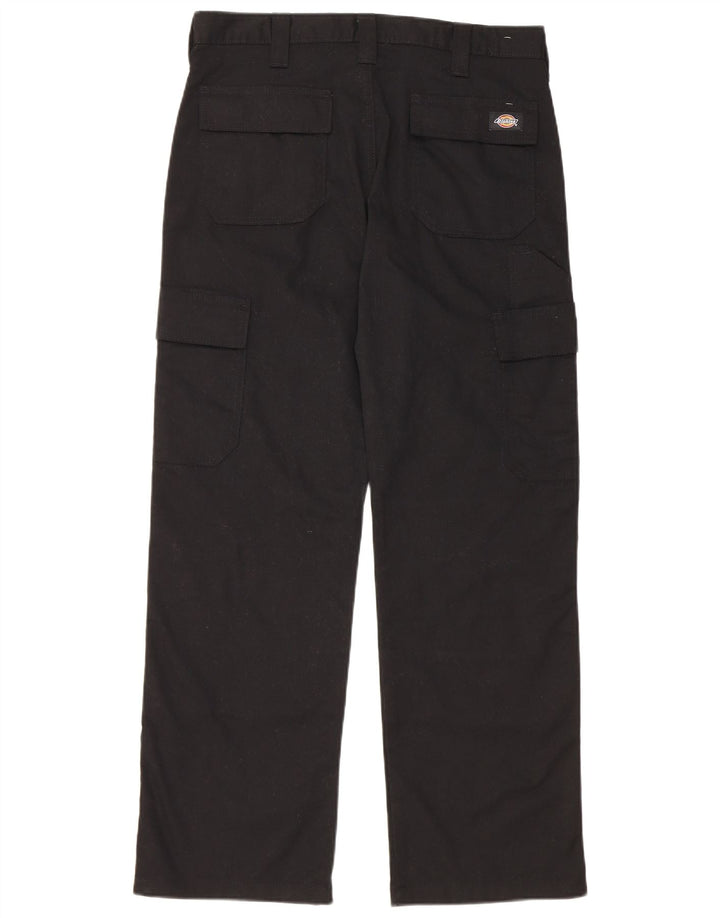 Dickies muške ravne kargo hlače W32 L30 crni poliester