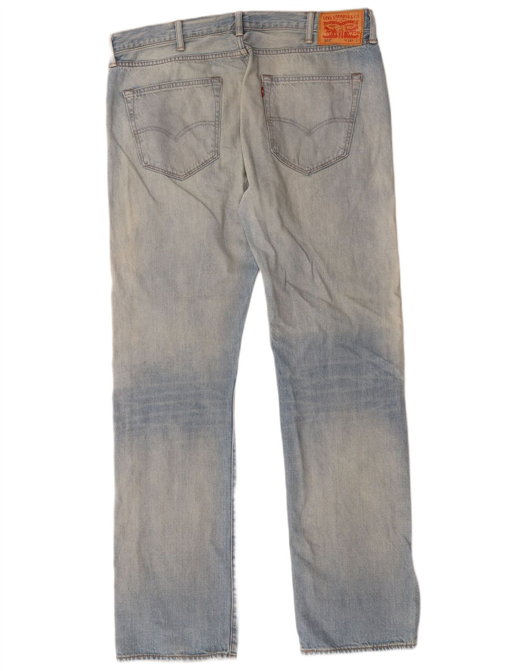 Levi's muške 501 ravne traperice W38 L34 plava viskoza