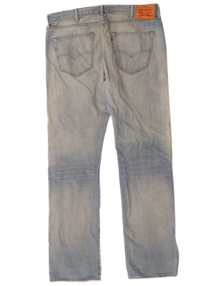 Levi's muške 501 ravne traperice W38 L34 plava viskoza