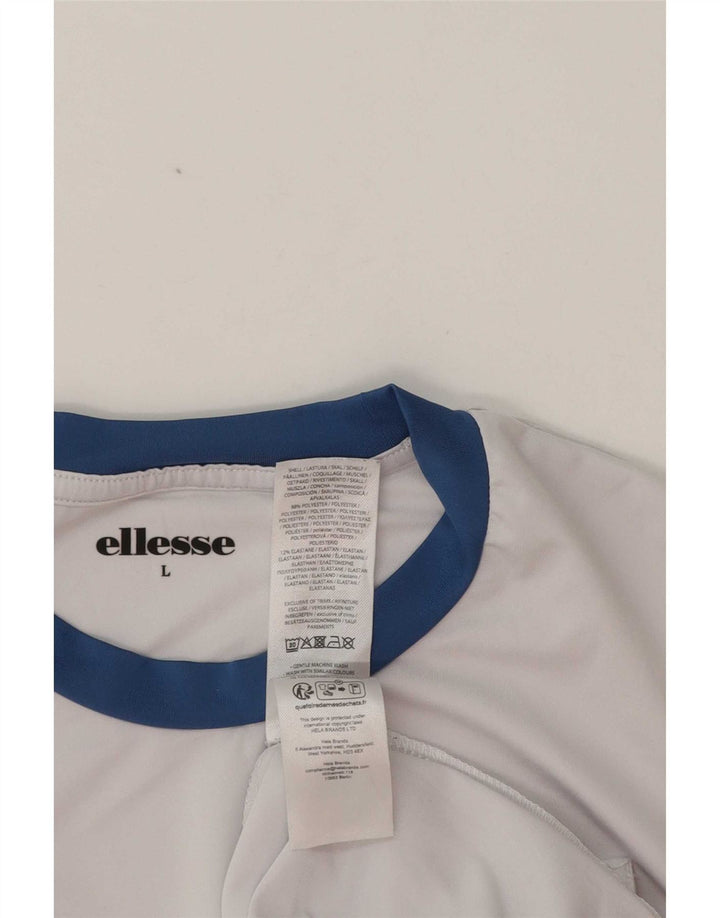 Ellesse muška majica kratkih rukava veliki bijeli poliester