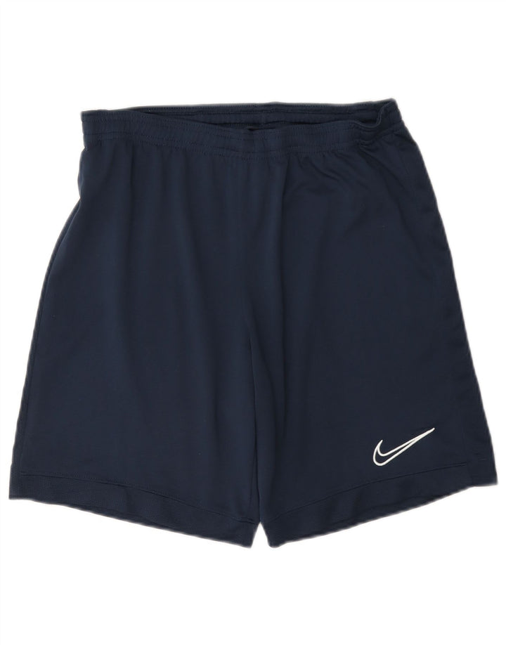 Male sportske kratke hlače Nike Dri Fit od tamnoplavog poliestera
