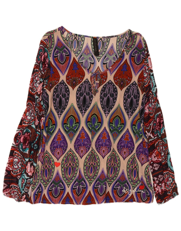 DESIGUAL Ženska majica dugih rukava UK 18 XL Višebojni paisley