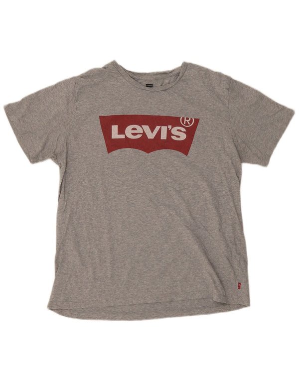 Levi's ženska majica kratkih rukava s grafičkim motivima UK 16 velika siva