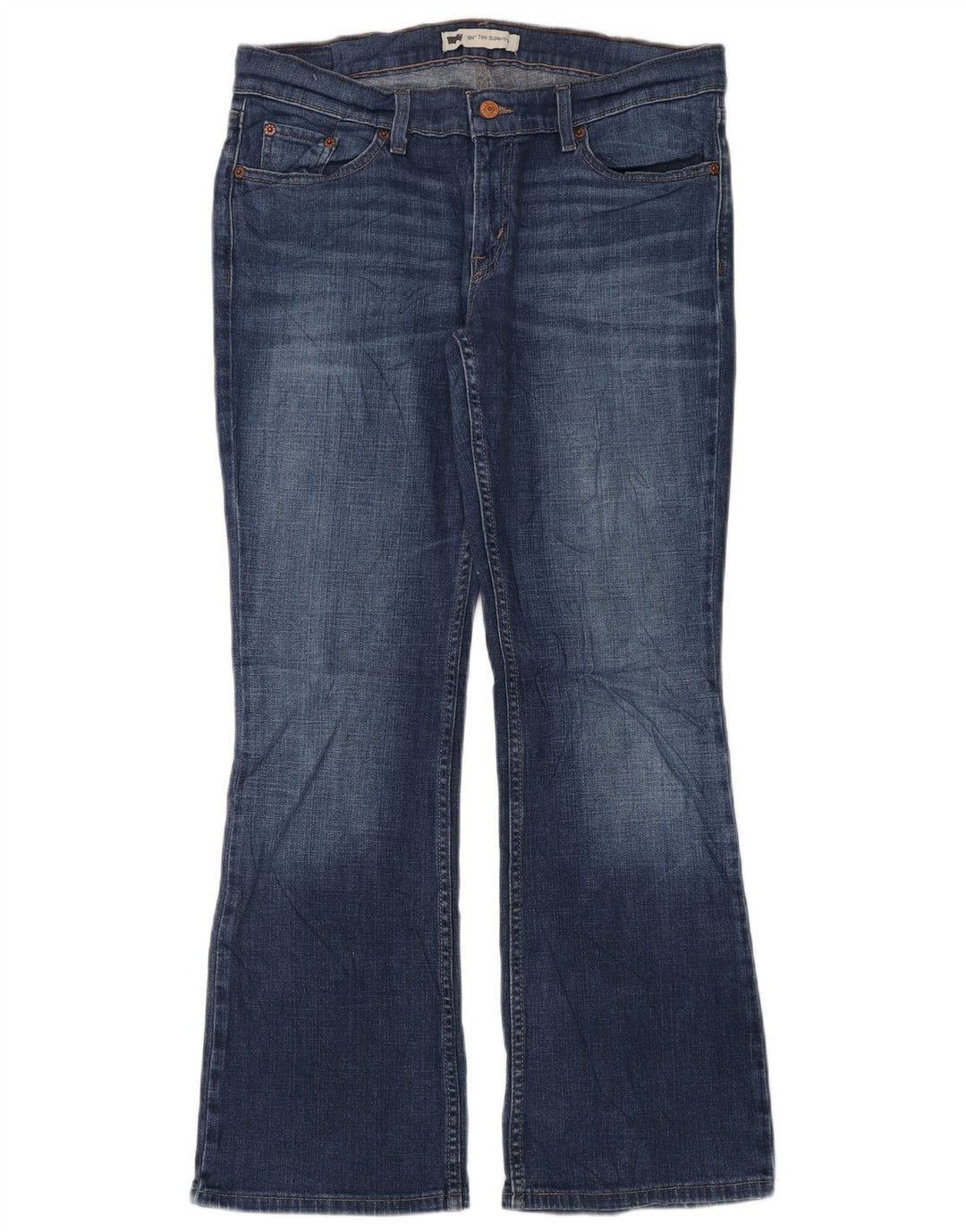 Levi's ženske 524 super niske traperice W31 L30 plavi pamuk