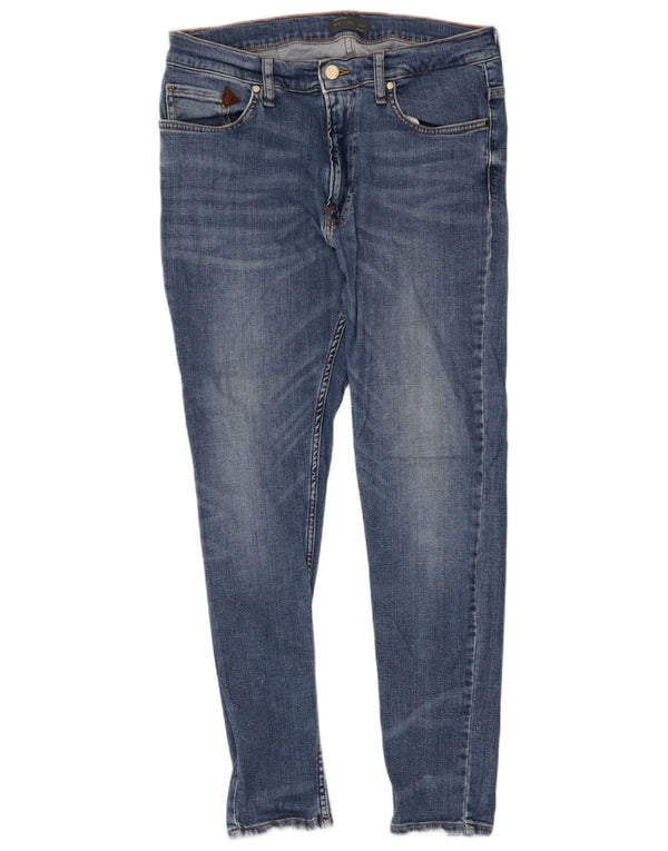 Zara Mens Skinny Jeans EU 42 Large W32 L27 Blue Cotton