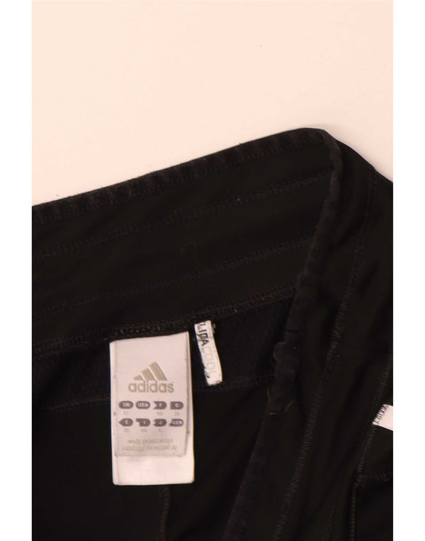 Adidas ženske sportske kratke hlače bermuda UK 12 Srednje crni poliester