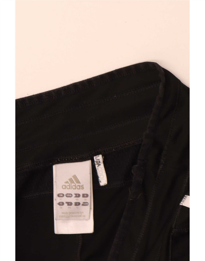 Adidas ženske sportske kratke hlače bermuda UK 12 Srednje crni poliester