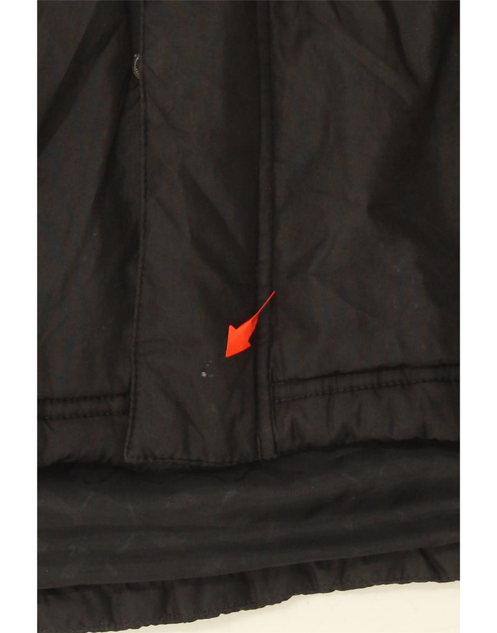 PUMA Mens Hooded Windbreaker Jacket UK 38 Medium Black Colourblock Vintage Puma and Second-Hand Puma from Messina Hembry 