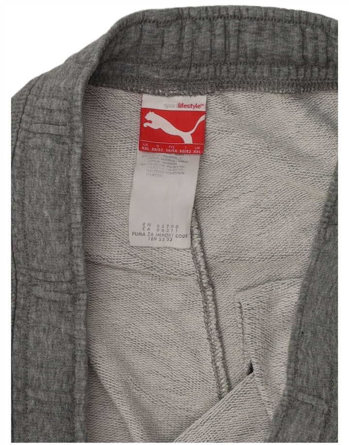 Puma muške hlače za trenirku 2XL sivi flekasti pamuk