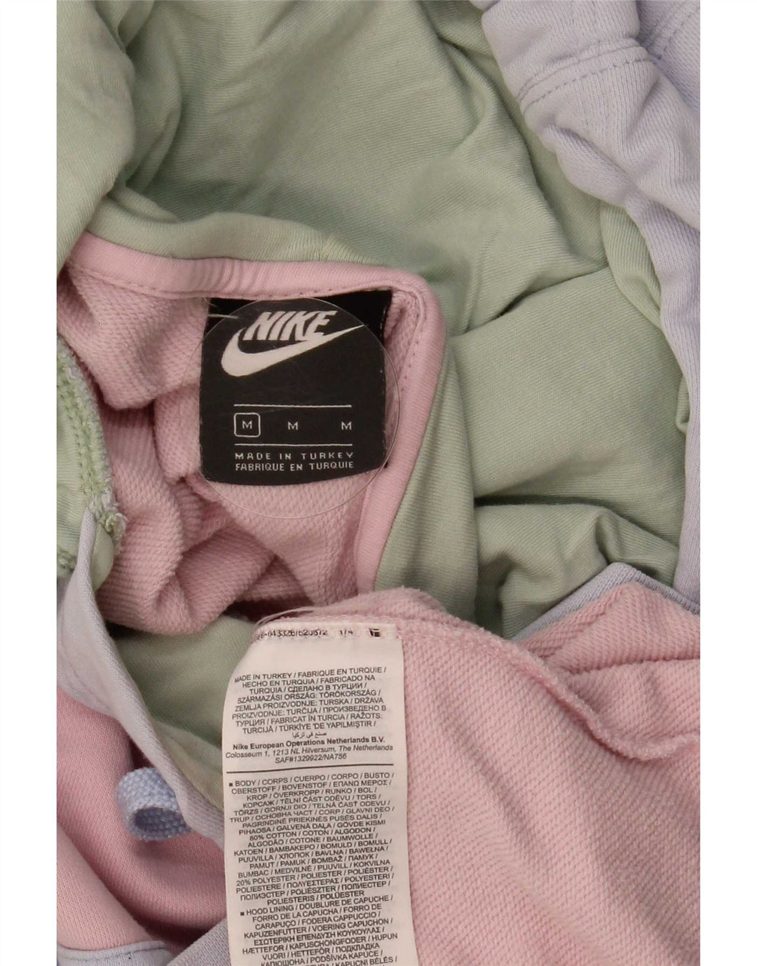 Nike Ženska prevelika majica s kapuljačom UK 14 srednje raznobojne boje
