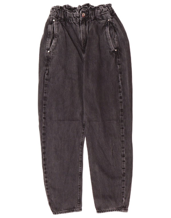 Zara ženske sužene traperice visokog struka EU 34 2XS W24 L25 sive pamučne moderne