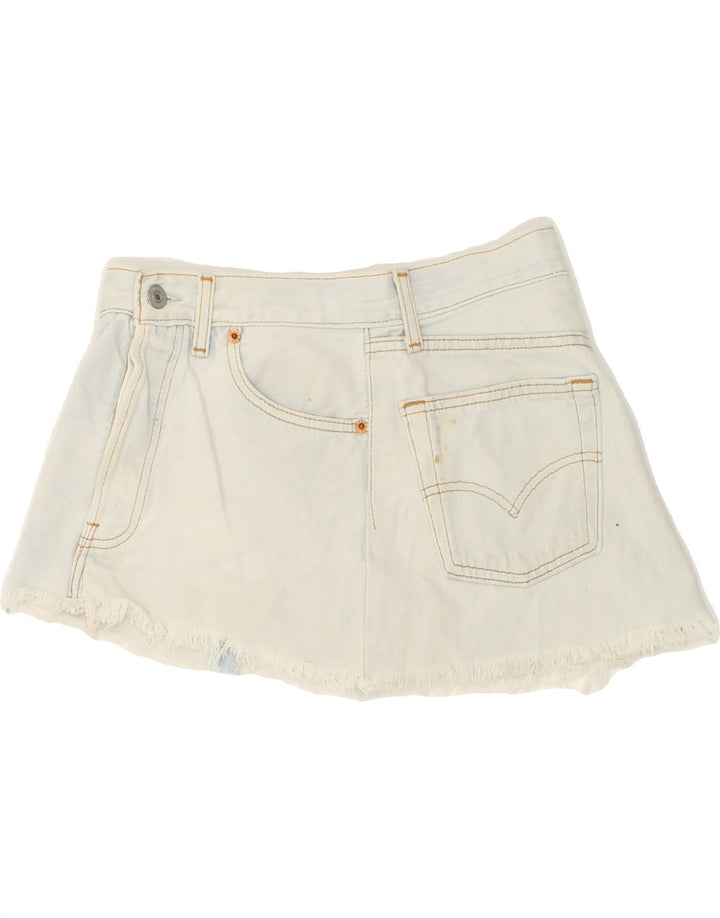LEVI'S Womens Denim Skirt W30 Medium Blue Cotton Vintage Levi's and Second-Hand Levi's from Messina Hembry 