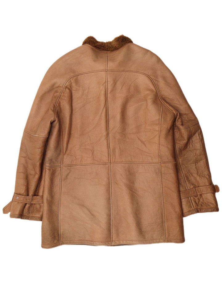 GIMO'S Mens Sherpa Jacket IT 52 Large Brown