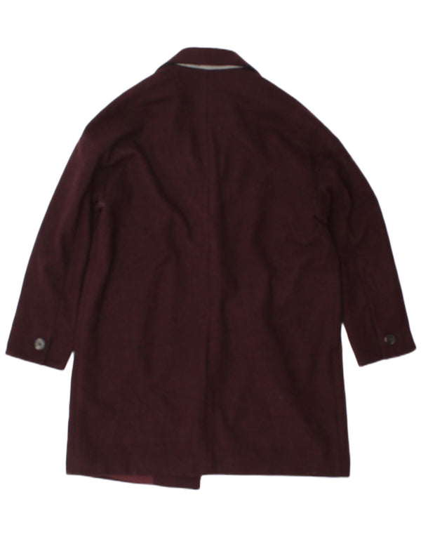 Topshop ženski kaput UK 12 Medium Burgundy poliester