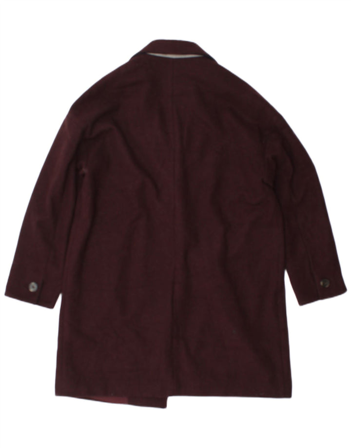 Topshop ženski kaput UK 12 Medium Burgundy poliester