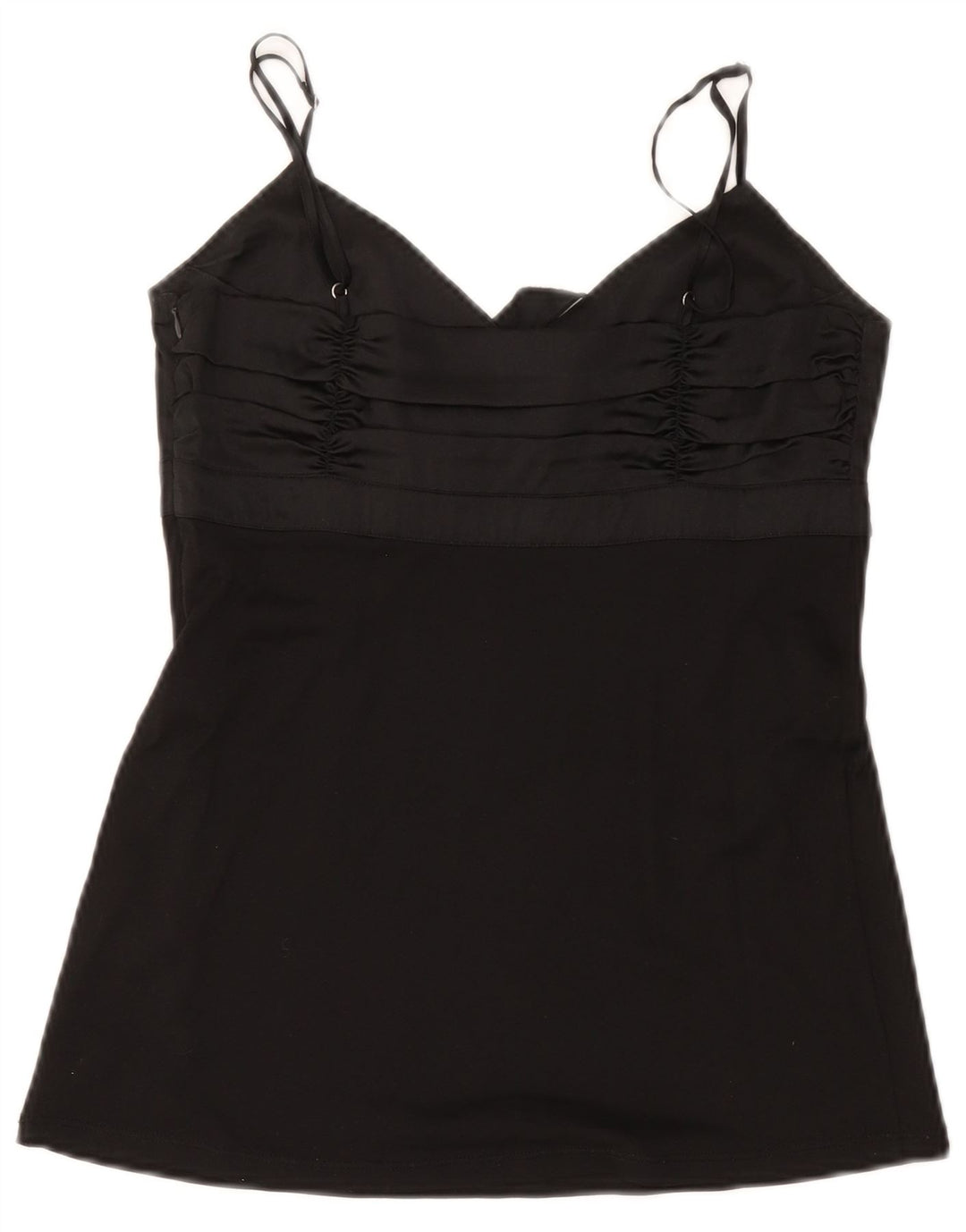 Max & Co. Ženski kratki Cami Top UK 12 srednje crne svile