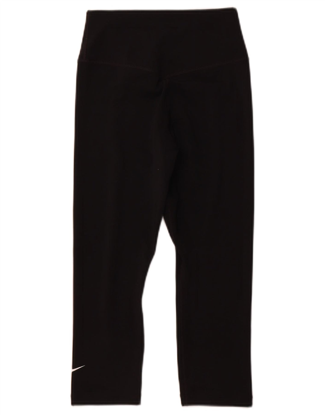 NIKE Womens Dri Fit Capri Leggings UK 4 XS Black Polyester