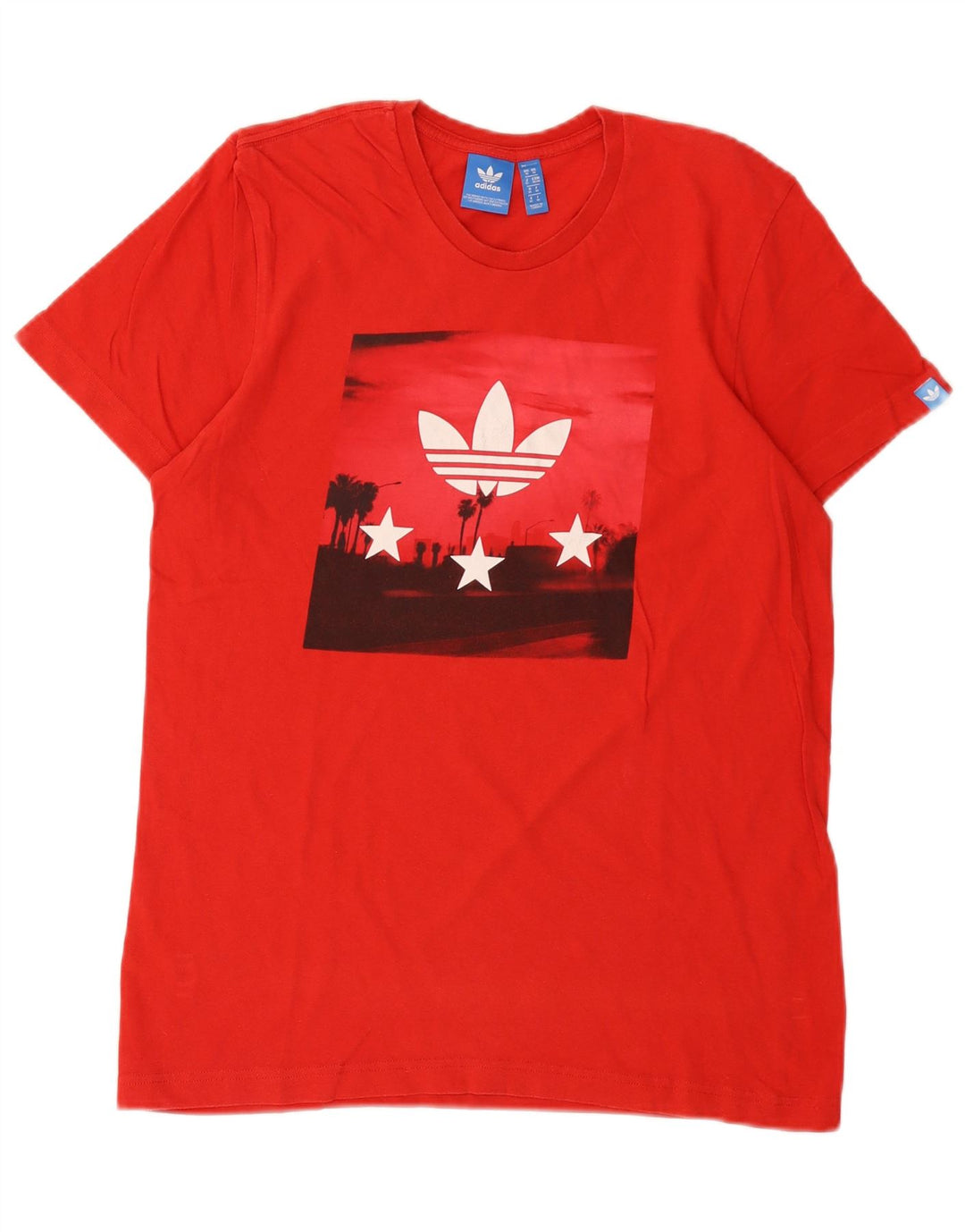 Adidas muška majica kratkih rukava srednje veličine, crveni pamuk