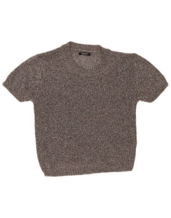 Massimo Dutti ženski džemper s veznim izrezom UK 6 XS sivi s pjegama