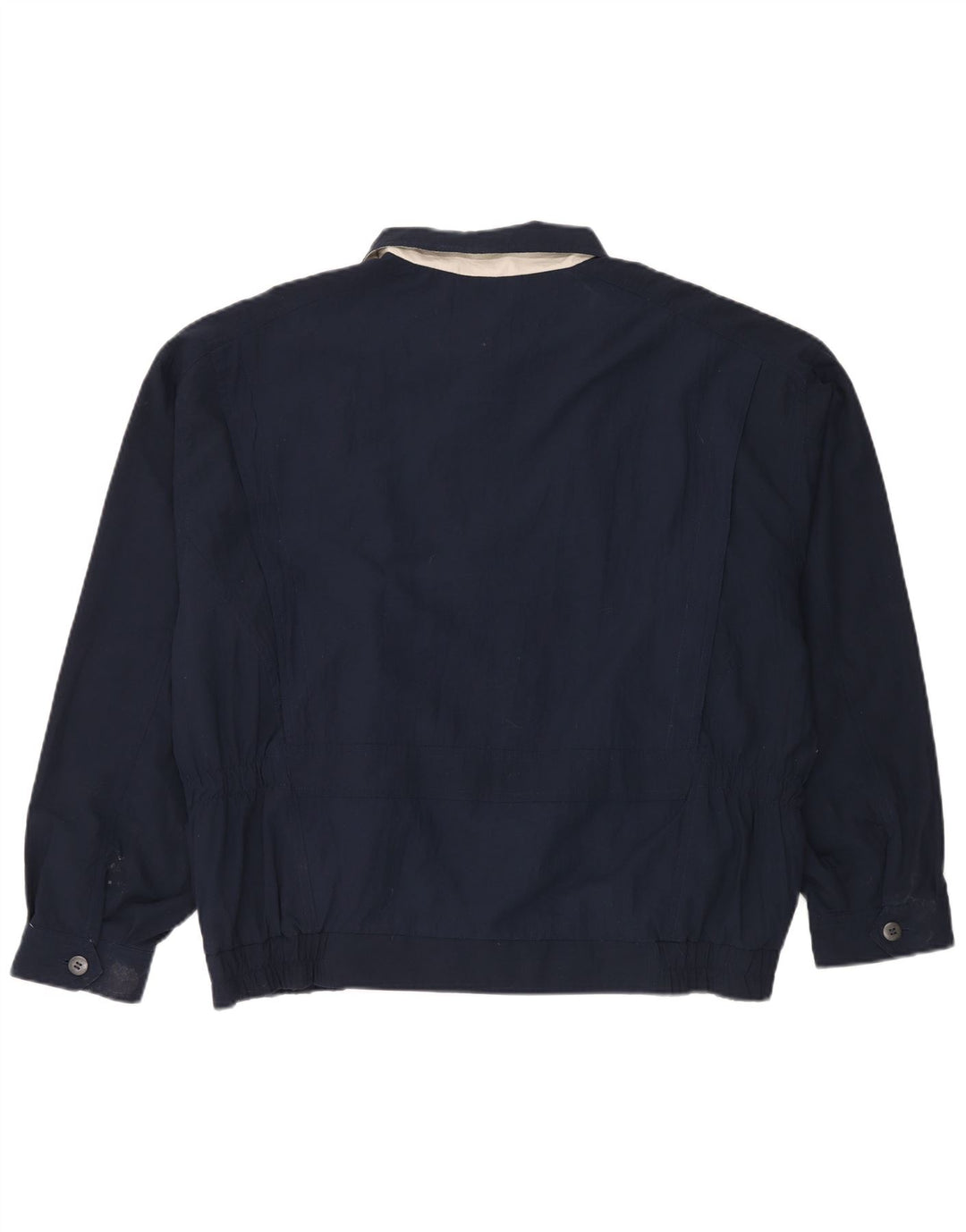 Vintage muška bomber jakna UK 42 XL tamnoplavi poliester
