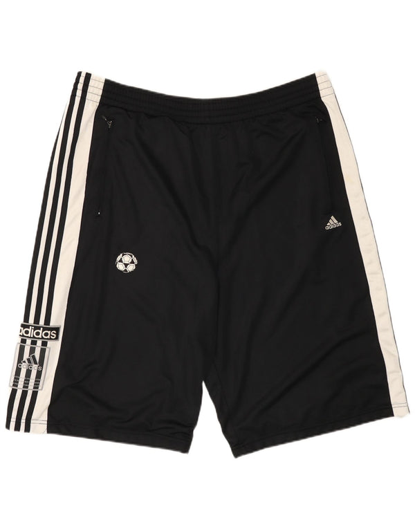 ADIDAS Mens Graphic Sport Shorts Large Black Polyester