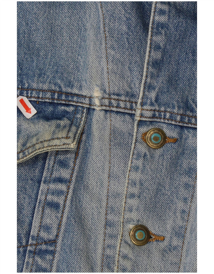 JEP'S ženska prevelika traper jakna UK 10 Small Blue Cotton