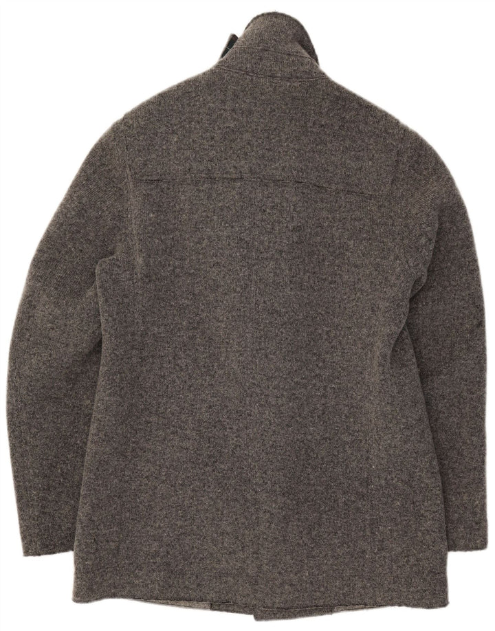 Fred Perry muška pletena duffle jakna UK 40 velika siva vuna