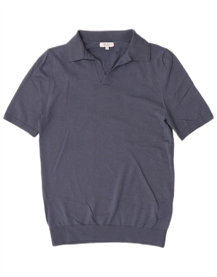 Reiss muška polo majica mala plava vuna