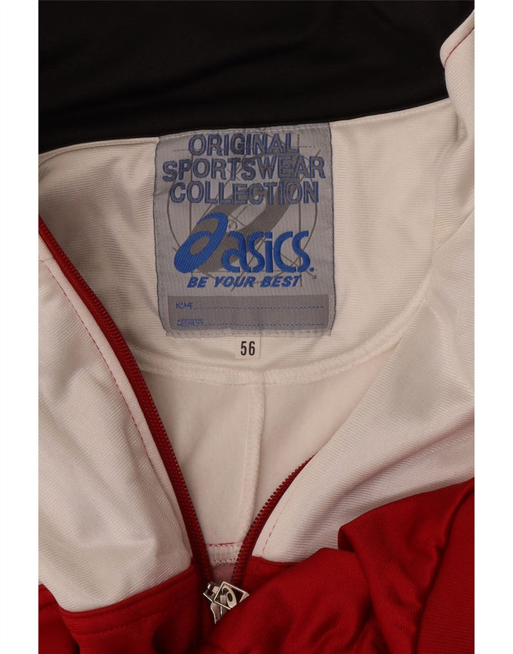 Asics muška gornja jakna s grafičkim motivima IT 56 XL Red Colourblock