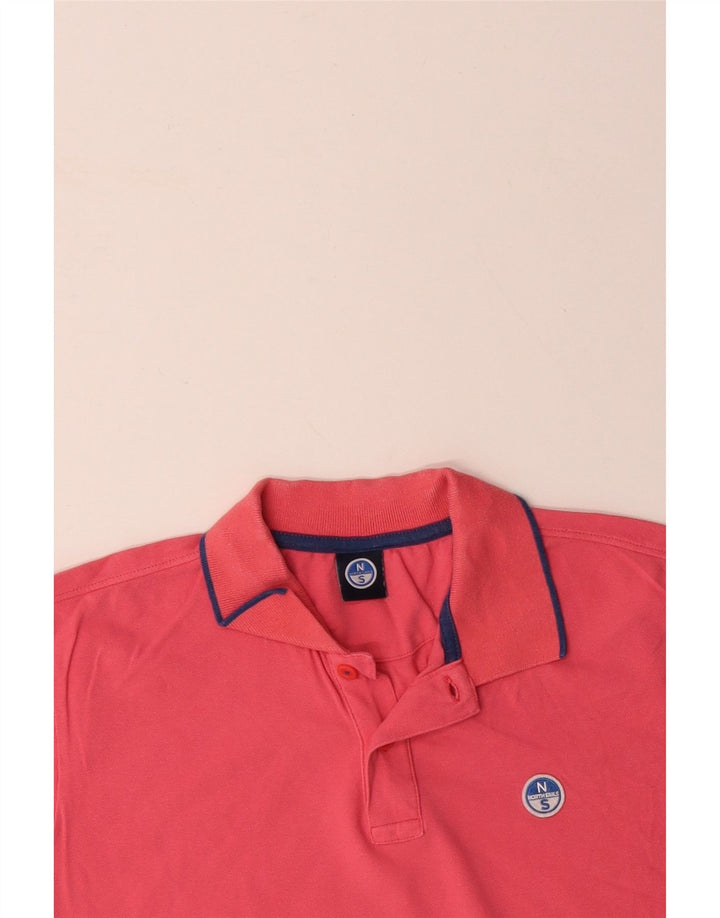 NORTH SAILS Muška polo majica srednje crvene pamučne boje