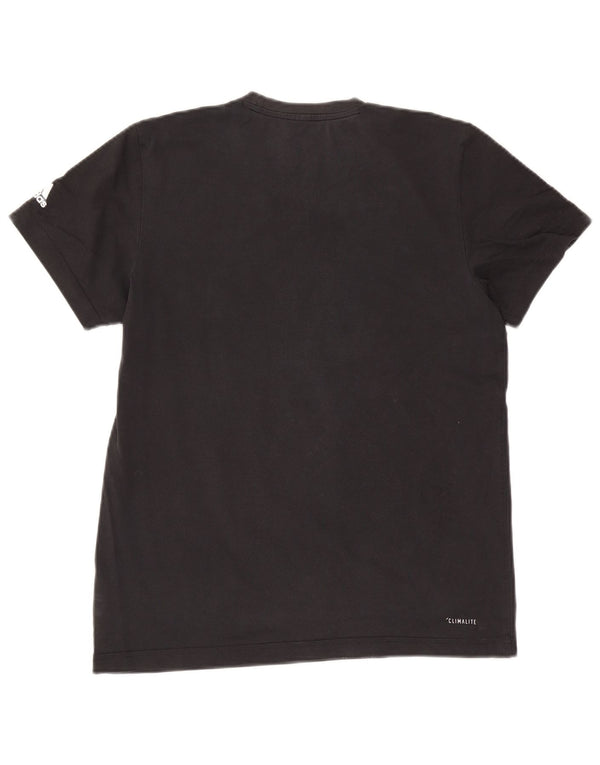 Adidas muška majica Climalite Graphic Top srednje crni pamuk