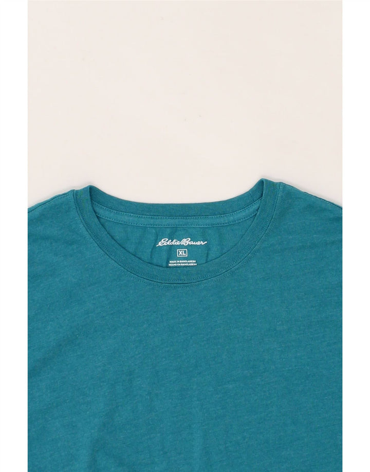 EDDIE BAUER Mens T-Shirt Top XL Blue Cotton Vintage Eddie Bauer and Second-Hand Eddie Bauer from Messina Hembry 