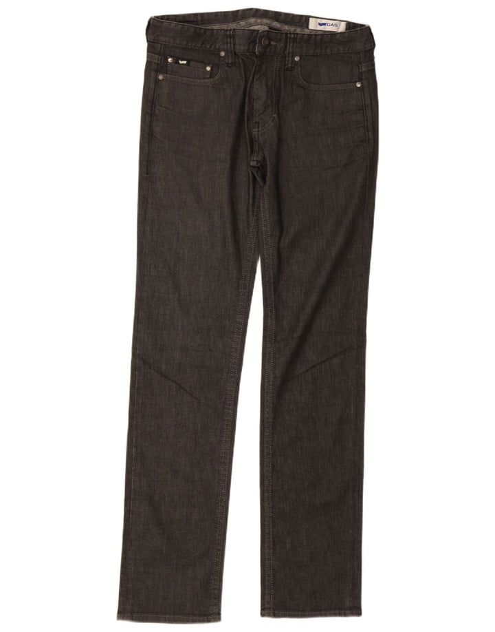 Gas muške ravne traperice W33 L34 Sivi pamuk